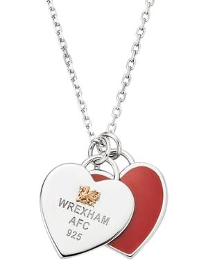 Clogau Wrexham Afc Sterling Heart Pendant - Metallic