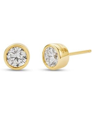 Clogau Celebration 9Ct Solid Stud Earrings With 0.5Ct Lab-Grown Diamonds - Metallic
