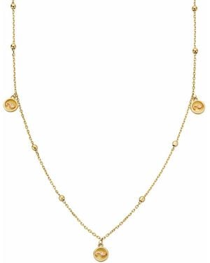 Clogau Insignia 9Ct Solid Drop Necklace - Metallic