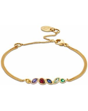 Clogau Cariad 9Ct Solid Lab-Grown Multi-Stone Bracelet - Metallic