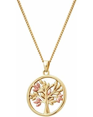 Clogau Tree Of Life 9Ct Solid Pendant - Metallic