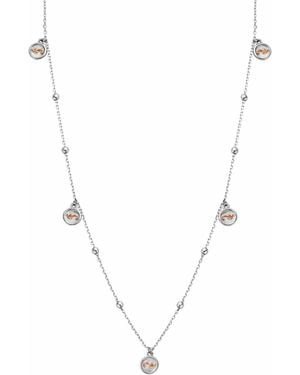 Clogau Insignia Sterling Drop Necklace - Metallic
