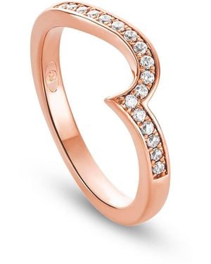 Clogau 9Ct Rose True Romance Wedding Ring - White