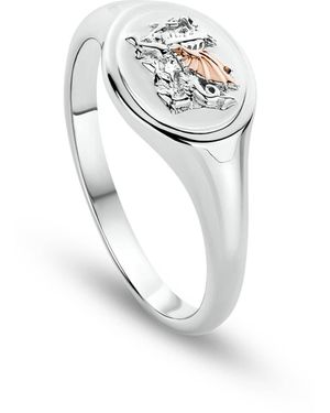 Clogau Royal Sterling Welsh Dragon Ring - Metallic