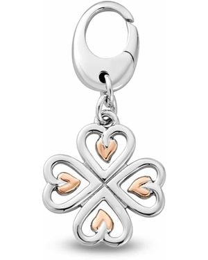 Clogau Insignia Sterling Heart Charm - White