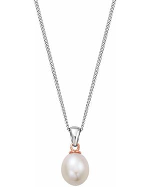 Clogau Nature's Wonder Sterling Beachcomber Pendant With Pearl - Metallic