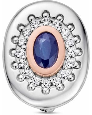 Clogau Royal Sterling Diana Brooch With Sapphire & Swarovski Zirconia - Blue