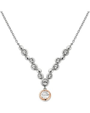 Clogau Celebration Sterling Drop Necklace With Topaz - Metallic