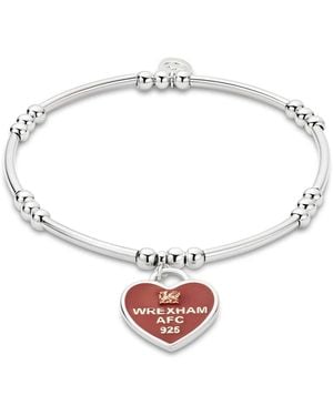 Clogau Wrexham Afc Sterling Heart Affinity Bracelet - Metallic
