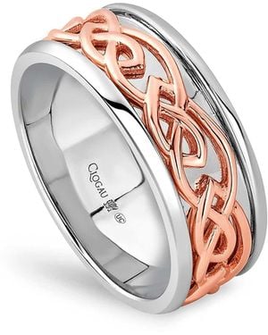 Clogau Royal Sterling Annwyl Wide Channel Ring - White