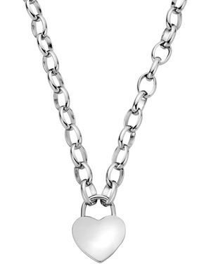Clogau Cariad Sterling Padlock Necklace - Metallic