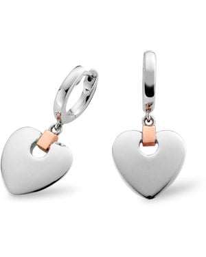 Clogau Cariad Sterling Drop Earrings - White