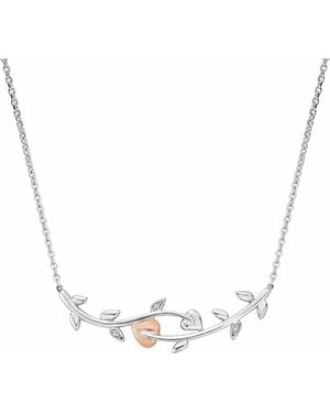 Clogau Tree Of Life Sterling Vine Necklace With Topaz - Metallic