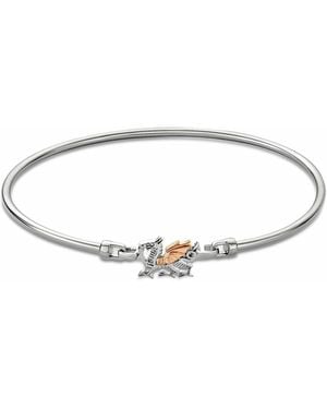 Clogau Royal Sterling Welsh Dragon Bangle - Metallic