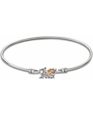 Clogau Royal Sterling Welsh Dragon Bangle - Metallic