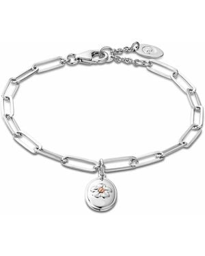 Clogau Nature's Wonder Sterling Forget-Me-Not Bracelet - Metallic
