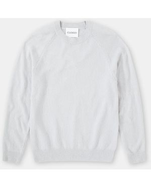 Closed Herren Pullover Aus Bio-Baumwoll-Mix, (Größe) - Weiß