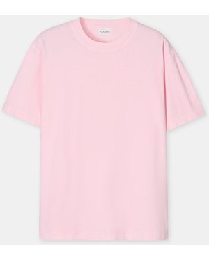 Closed Herren T-Shirt Aus Reiner Baumwolle, (Größe) - Pink