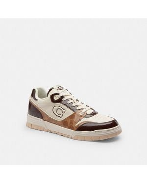 COACH Soho Sneaker With Patent Signature - Natural