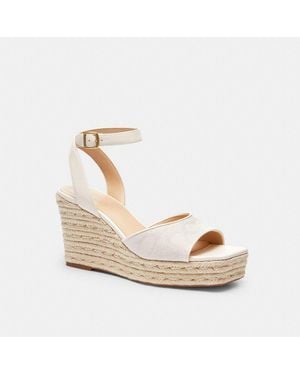 COACH Carmela Espadrille In Signature Jacquard in Black | Lyst