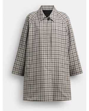 COACH Reversible Balmacaan - Grey