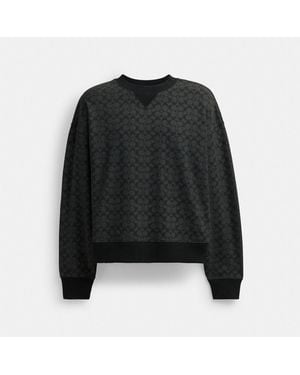 COACH Essential Signature Crewneck - Black
