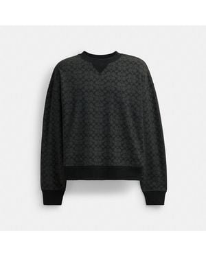 COACH Essential Signature Crewneck - Black