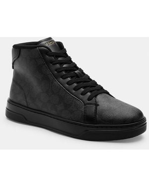 COACH High Line High Top Sneaker - Black
