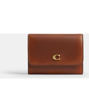 COACH Essential Flap Card Case - Brown