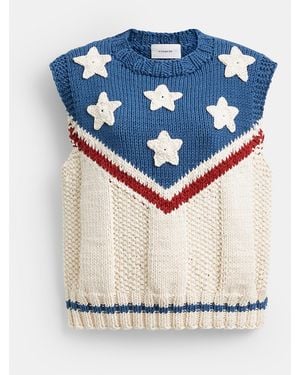 COACH American Star Sweater Vest - Blue
