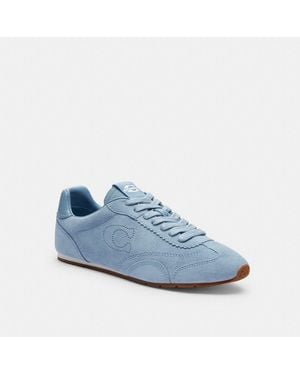 [SALE!!] ★COACH Flat Sneaker★ スエードスニーカー COACH Flat Sneakers Shoes, Suede in White | Lyst