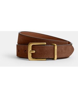 COACH Harness Hasp Buckle Belt, 25mm - Brown
