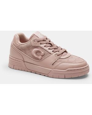 COACH Soho Sneaker With Signature Jacquard Canvas - Pink