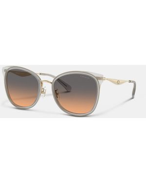 COACH C Hardware Cat Eye Sunglasses - White