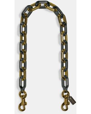 COACH Link Chain Strap - Black