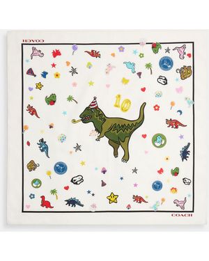 COACH Rexy 10Th Birthday Print Bandana - Metallic