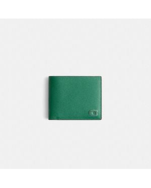 COACH Restored 3 In 1 Wallet With Signature Canvas Interior - Green