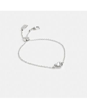 COACH Halo Heart Slider Bracelet - Blue