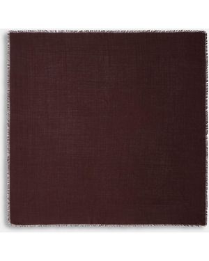 COACH Signature Oversized Square Scarf - Purple