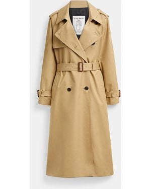 COACH Relaxed Trench Coat - Natural
