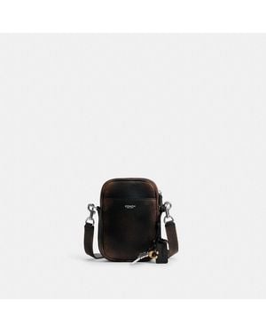 COACH Hitch Crossbody In Loved Leather - Black