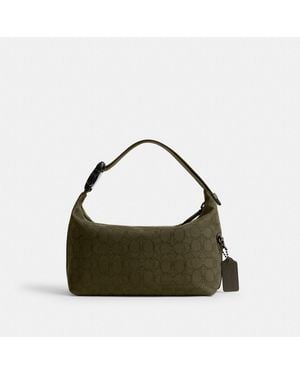 COACH Travel Kit With Speedclip In Signature Jacquard - Green