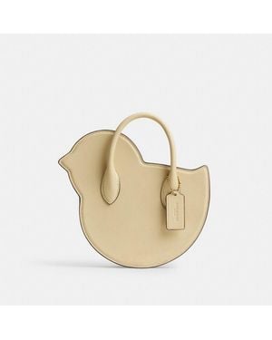 COACH Chick Bag In Regenerative Leather - Metallic