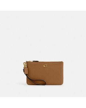 COACH Essential Small Wristlet - Brown