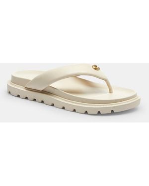 COACH Flip Flops - White
