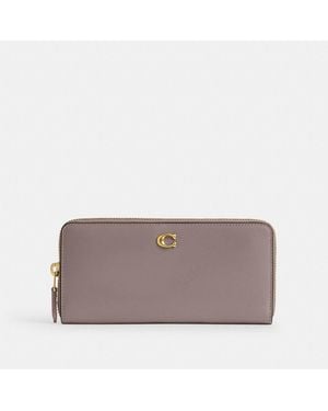 COACH Essential Slim Accordion Zip Wallet - Gray