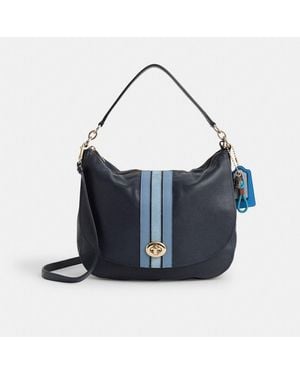 COACH Upcrafted Turnlock Hobo - Blue