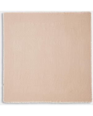 COACH Signature Oversized Square Scarf - Natural