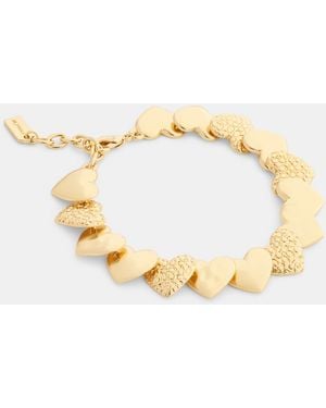 COACH Signature Heart Bracelet - Metallic