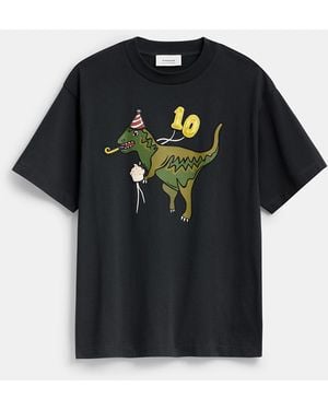 COACH Rexy 10Th Birthday Relaxed T-Shirt - Black